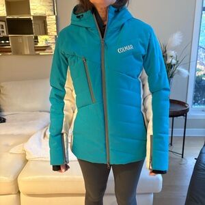COLMAR Women's Teal and White Ski Jacket